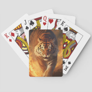 Infernos Wächter: Tiger in Flammen Spielkarten