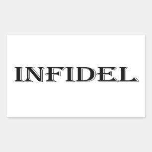Infidel Rechteckiger Aufkleber