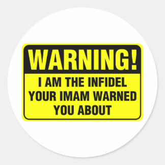 INFIDEL RUNDER AUFKLEBER