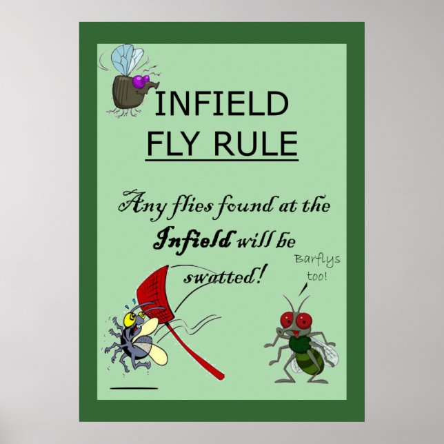 Infield Fly Rule Poster (Vorne)