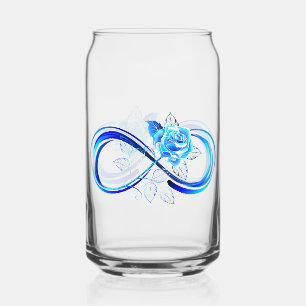 Infini lumineux avec rose bleue