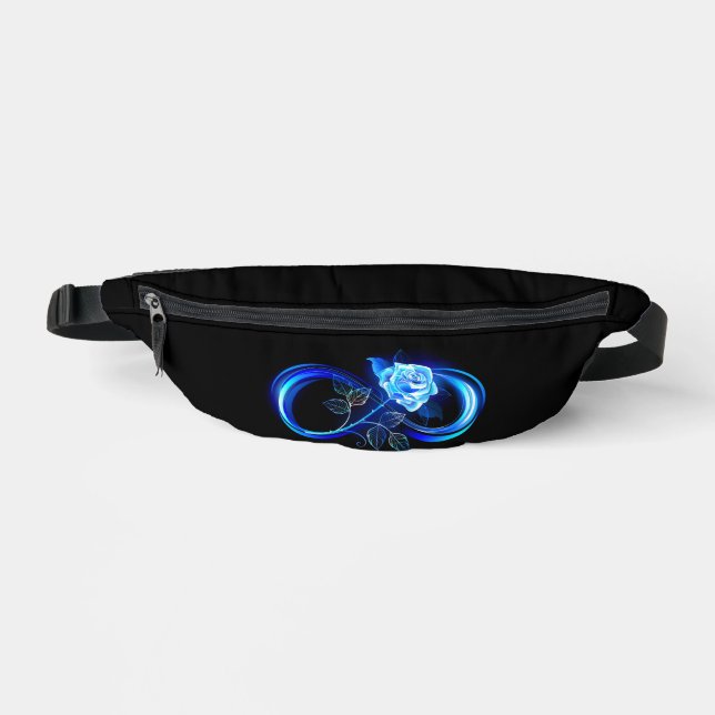 Infini lumineux avec rose bleue (Recto)