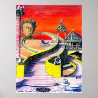 Infinité avec pomme - Poster