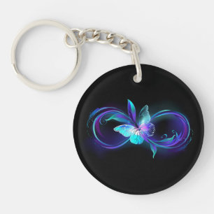 Infinité brillante avec papillon magique