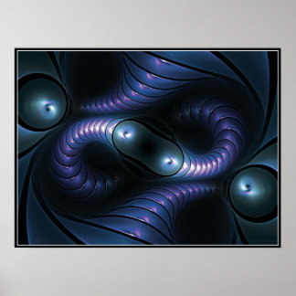 Infinite Giger Poster (blau)