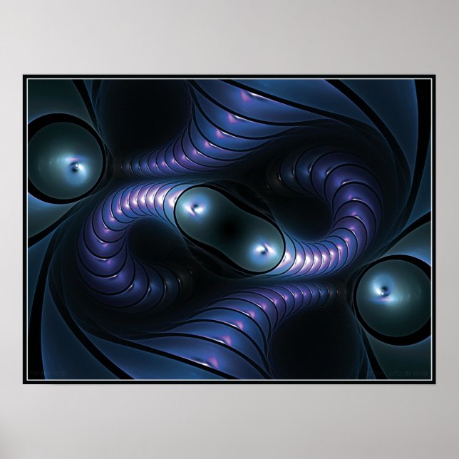 Infinite Giger Poster (blau) (Vorne)