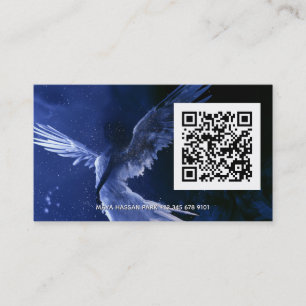 Infinite Gnade Winged Angel QR Code Visitenkarte
