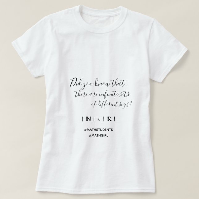 Infinite Jeux Match Math Girl T-shirt (Design devant)