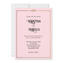 Infinité personnalisée Love Faire-part de mariage 