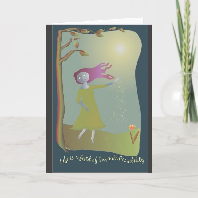 Infinite Possibility Blank Greeting Card Karte (Vorderseite)
