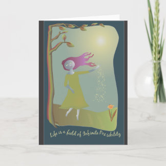 Infinite Possibility Blank Greeting Card Karte