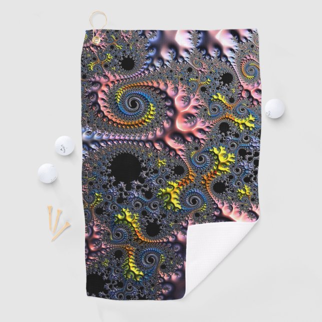 Infinite Spiral Realms Golfhandtuch (Insitu)