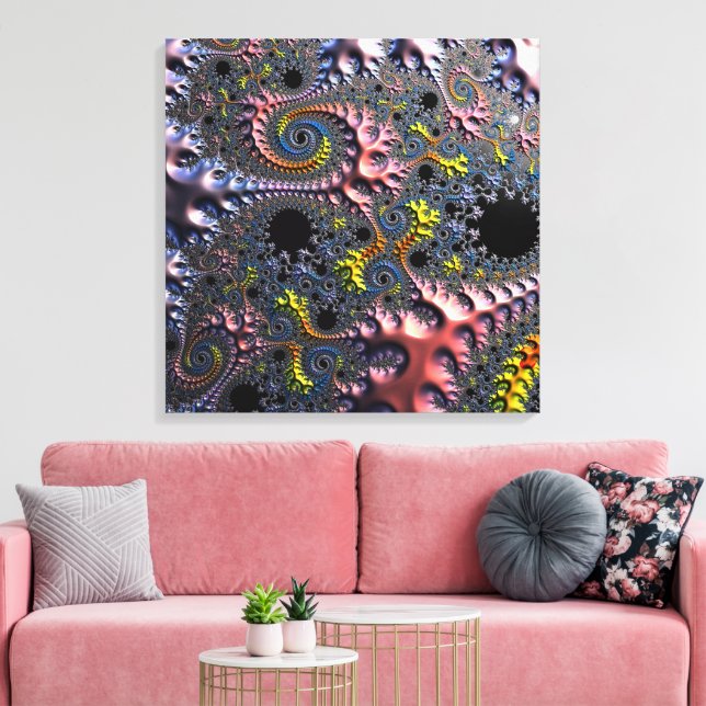 Infinite Spiral Realms Leinwanddruck (Insitu (Wohnzimmer))