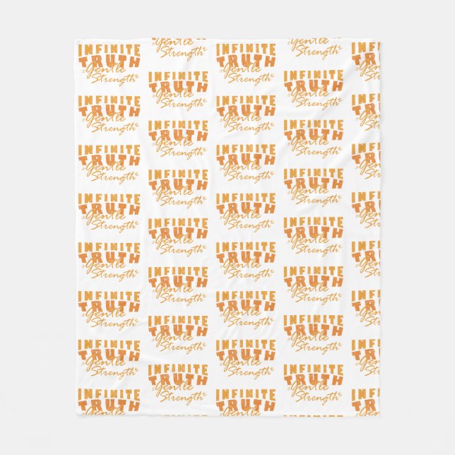 Infinite Truth, Gentle Strength Blanket Fleecedecke (Vorderseite)