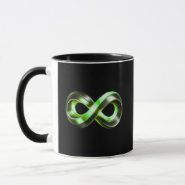 Infinity Core Emblem | Luxuriöses abstraktes Desig Tasse