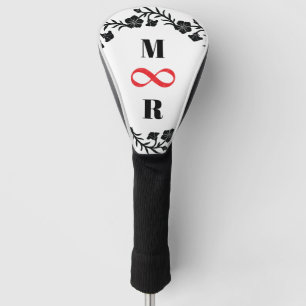 Infinity Couple R & M Schwarzer Minimalismus Silho Golf Headcover