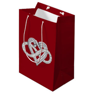 Infinity Heart Geschenktasche Mittlere Geschenktüte