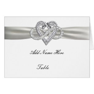 Infinity Heart Mariage Table Place Card
