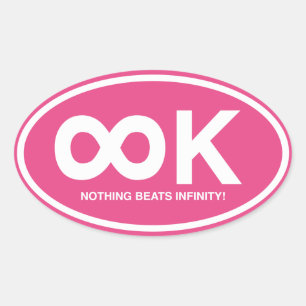 Infinity K Ovaler Aufkleber