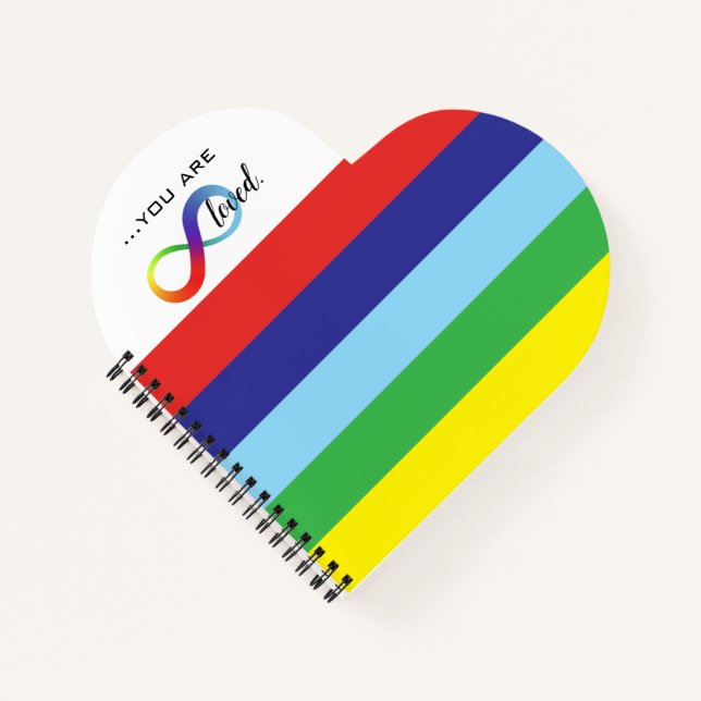 Infinity LGBTQ+ Pride-Tasche Notizbuch (Vorderseite)