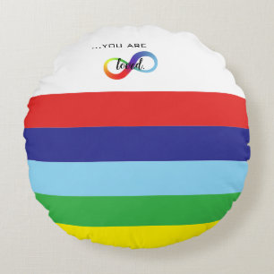 Infinity LGBTQ+ Pride-Tasche Rundes Kissen