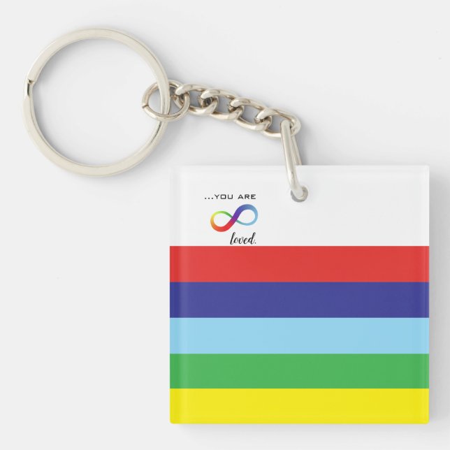 Infinity LGBTQ+ Pride-Tasche Schlüsselanhänger (Vorderseite)