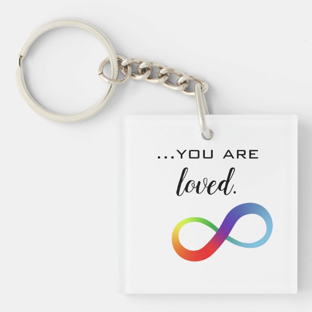 Infinity LGBTQ+ Pride-Tasche Schlüsselanhänger (Vorderseite)