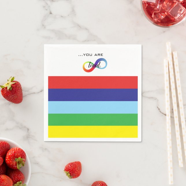 Infinity LGBTQ+ Pride-Tasche Serviette (Beispiel)