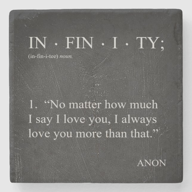 INFINITY Liebe Sie mehr Definition UNTERSETZER (Vorderseite)