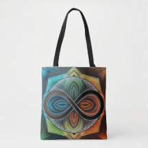 Infinity Mandala African Tribal Mask Abstrakt