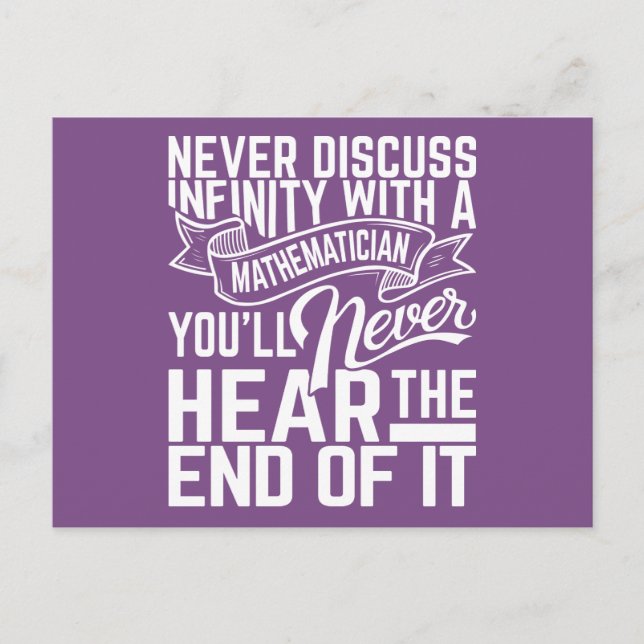 Infinity Math Postkarten (Vorderseite)