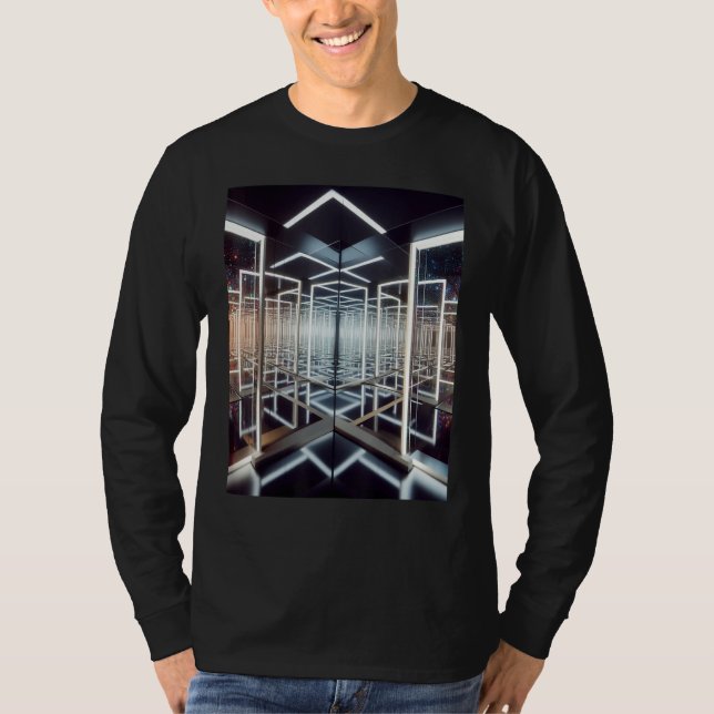 Infinity Mirrors Mesmerizing Art Depth Mirror T-Shirt (Vorderseite)