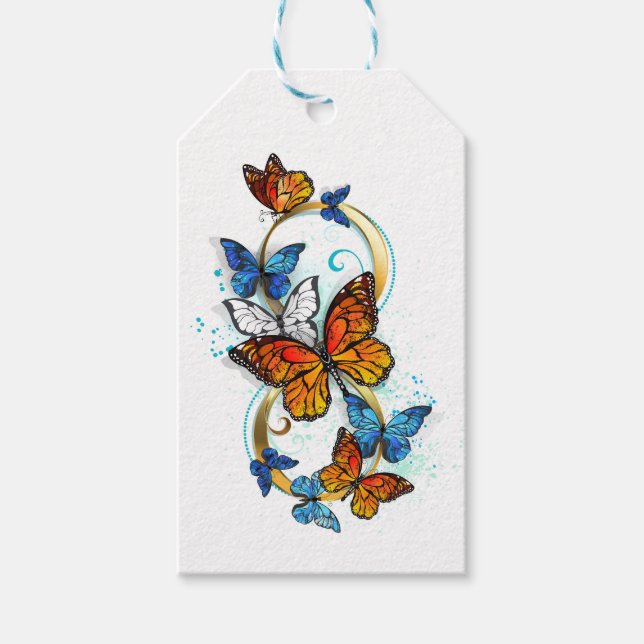 Infinity of Monarch Butterflies Geschenkanhänger (Vorderseite)