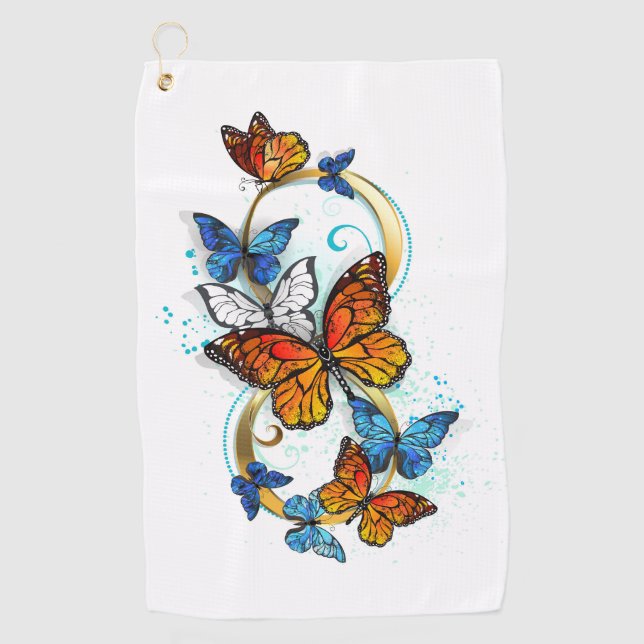 Infinity of Monarch Butterflies Golfhandtuch (Vorderseite)