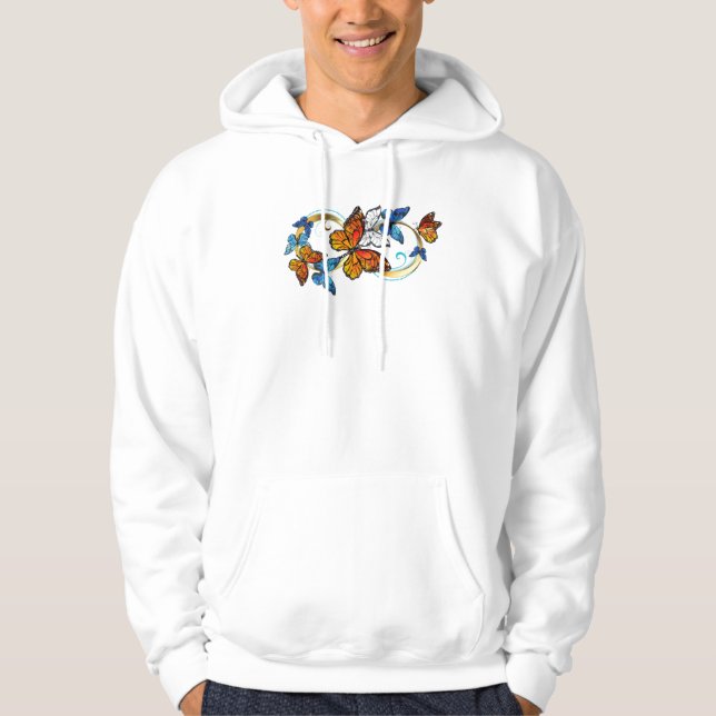 Infinity of Monarch Butterflies Hoodie (Vorderseite)