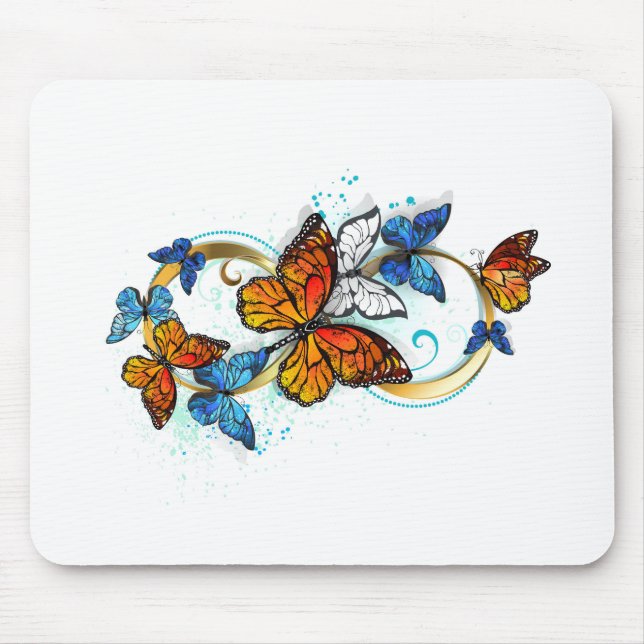 Infinity of Monarch Butterflies Mousepad (Vorne)