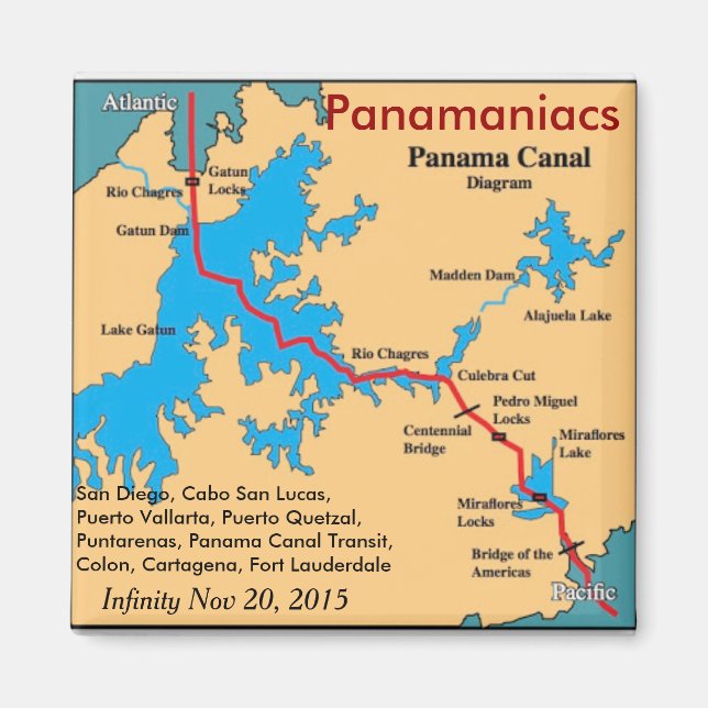 Infinity Panamaniacs Kühlschrankmagnet (Vorne)