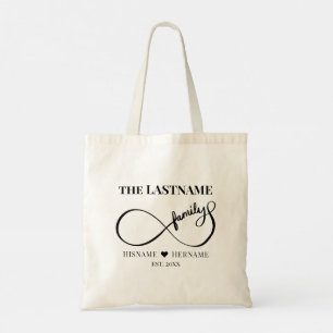Infinity Personalized Family Name and Est. Date Tragetasche