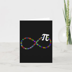 Infinity Sign 3.14 Mathematiklehrer Pi National Da Karte