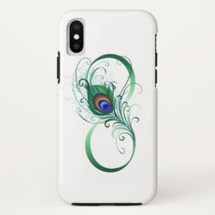 Infinity Symbol with Peacock Feather Case-Mate iPhone Hülle