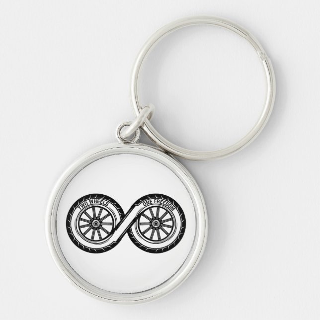 Infinity Two Wheels Freedom Schlüsselanhänger (Vorne)