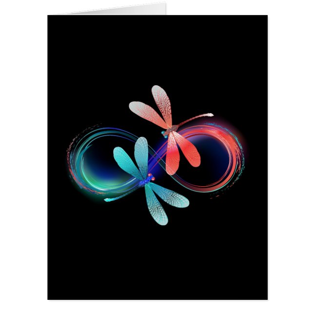 Infinity with glowing dragonflies (Devant)