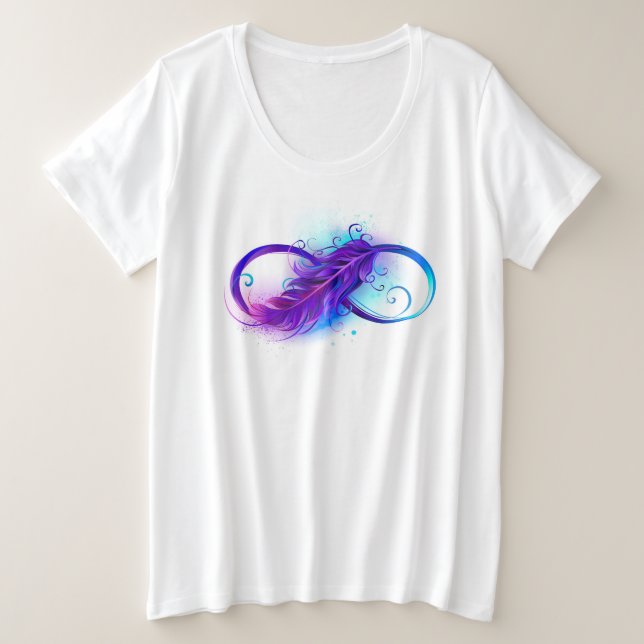 Infinity with purple feather (Design devant)