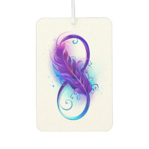 Infinity with Purple Feather Autolufterfrischer