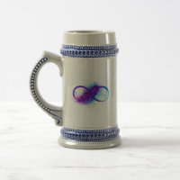 Infinity with Purple Feather