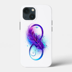 Infinity with Purple Feather Case-Mate iPhone Hülle