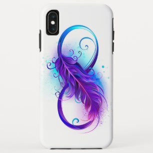 Infinity with Purple Feather Case-Mate iPhone Hülle