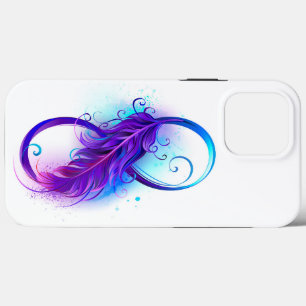 Infinity with Purple Feather Case-Mate iPhone Hülle