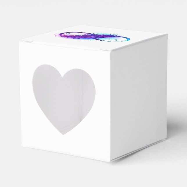 Infinity with Purple Feather Geschenkschachtel (Vorderseite)