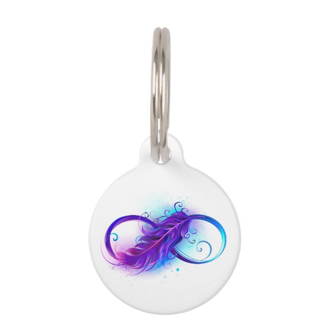 Infinity with Purple Feather Haustiermarke (Vorderseite)